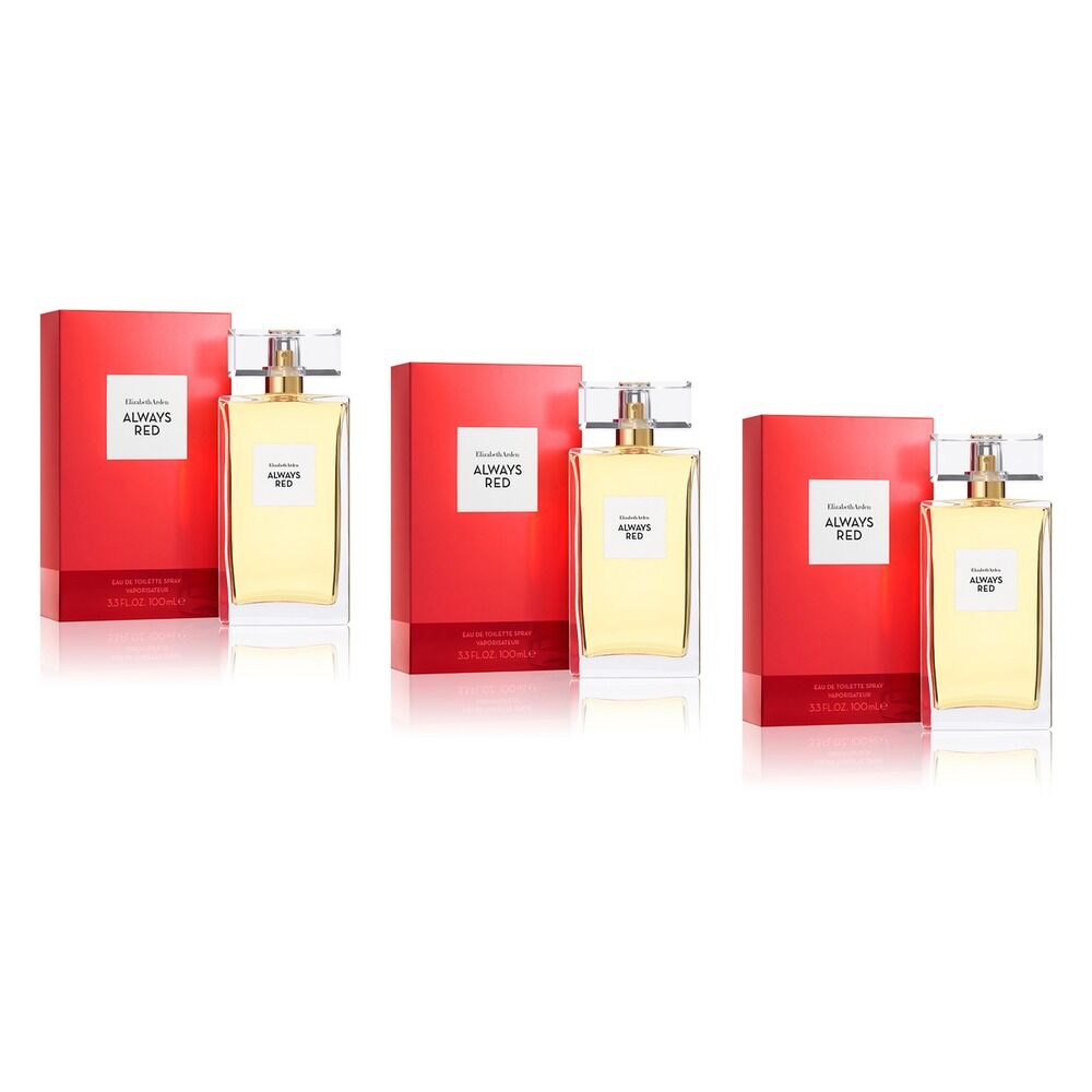 Elizabeth Arden Always Red EDT 100mL Pack of 3