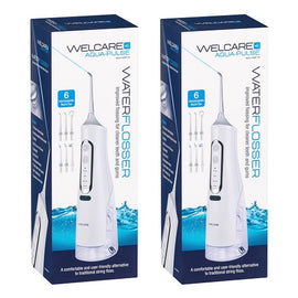 Welcare Aqua-Pulse Water Flosser Cordless Pack of 2