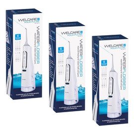 Welcare Aqua-Pulse Water Flosser Cordless Pack of 3