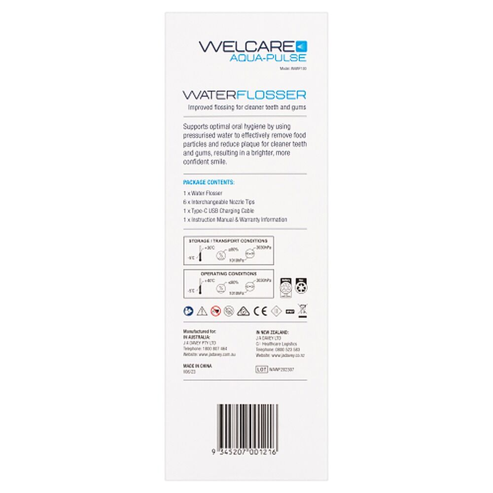 Welcare Aqua-Pulse Water Flosser Cordless