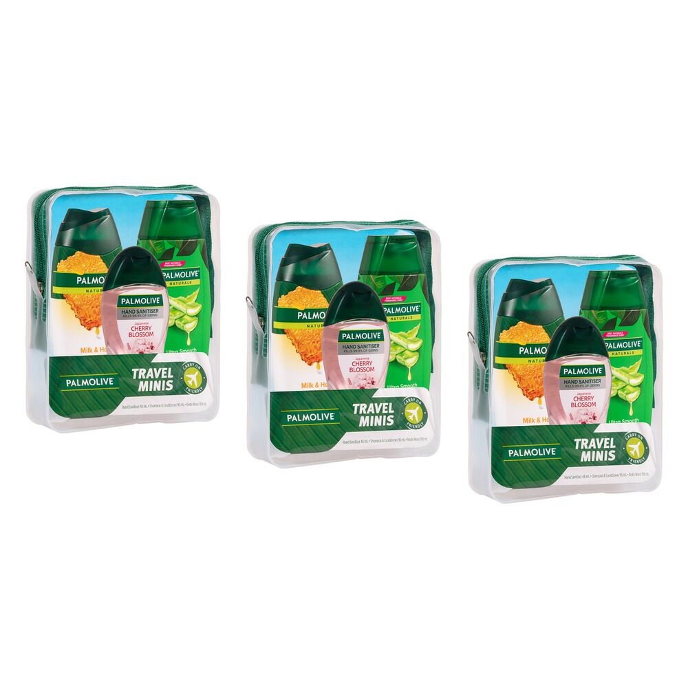 Palmolive Travel Minis 3 Piece Set Pack of 3