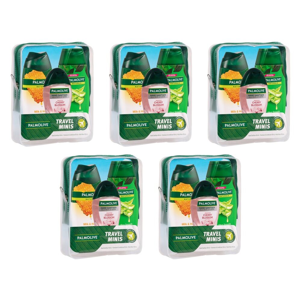 Palmolive Travel Minis 3 Piece Set Pack of 5