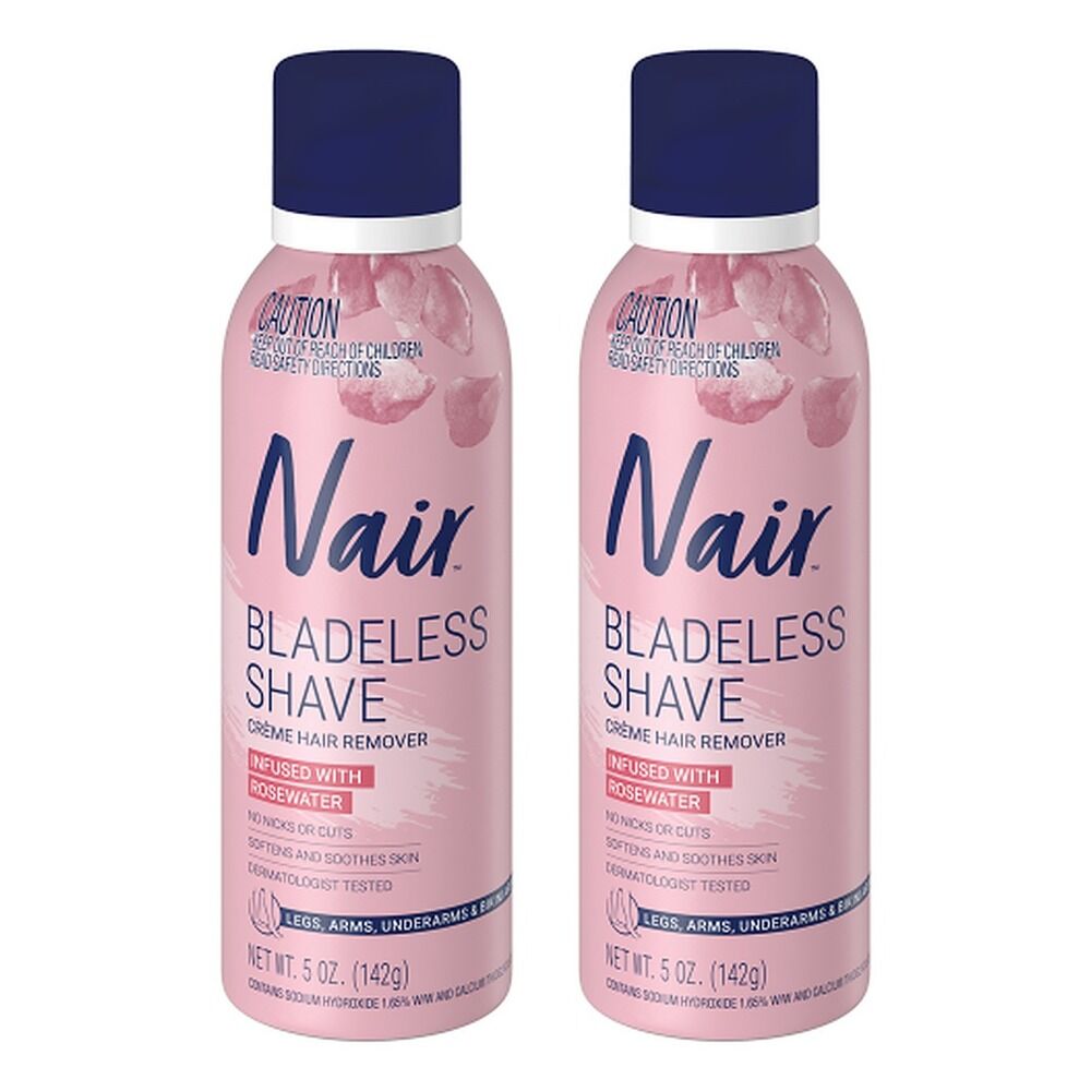 Nair Bladeless Shave Rosewater 142g Pack of 2
