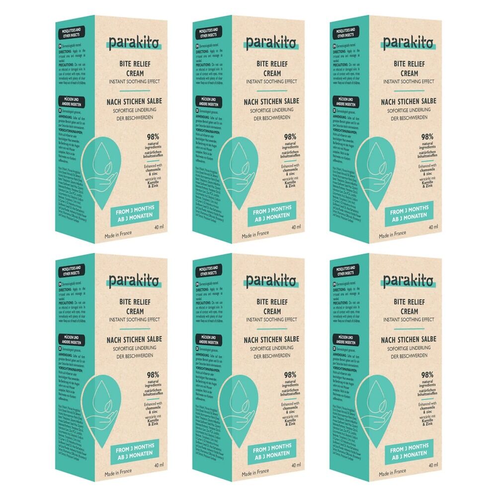 Para'Kito Bite Relief Cream 40mL Pack of 6