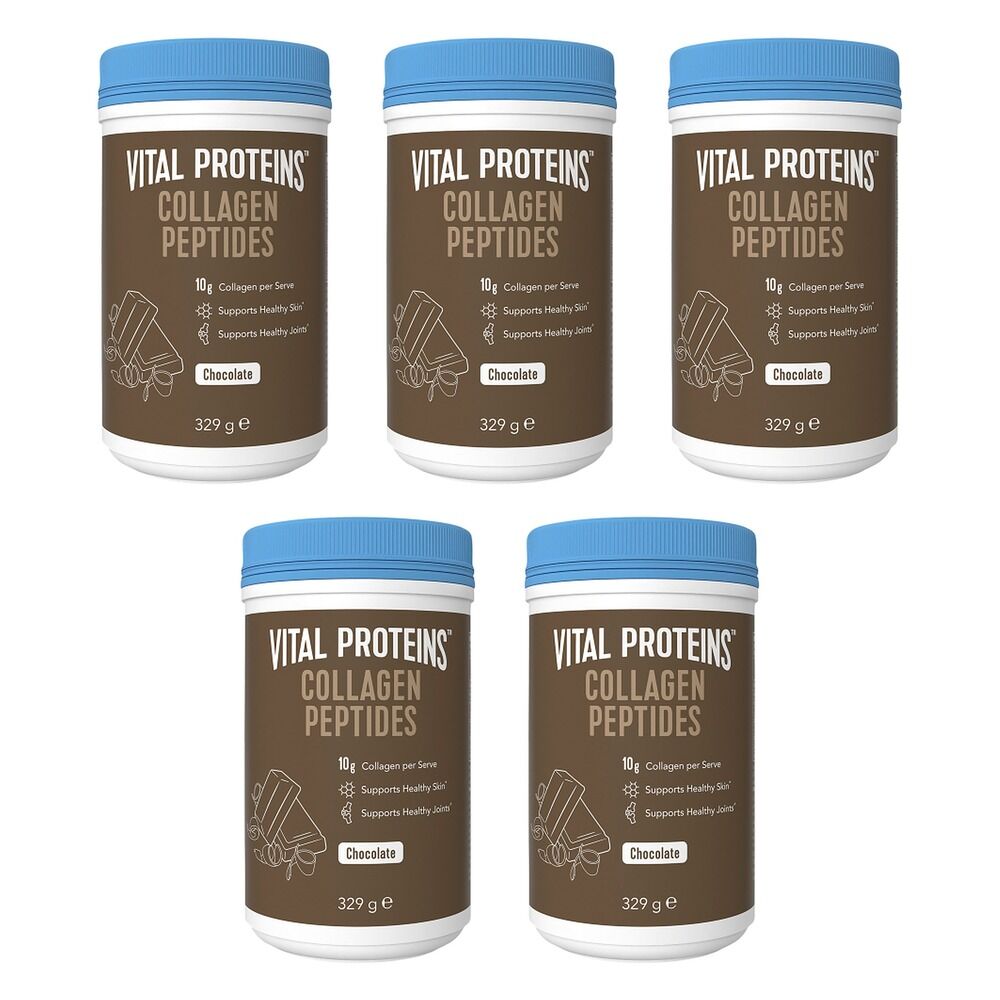 Vital Proteins Chocolate Collagen Peptides Powder 329g Pack of 5