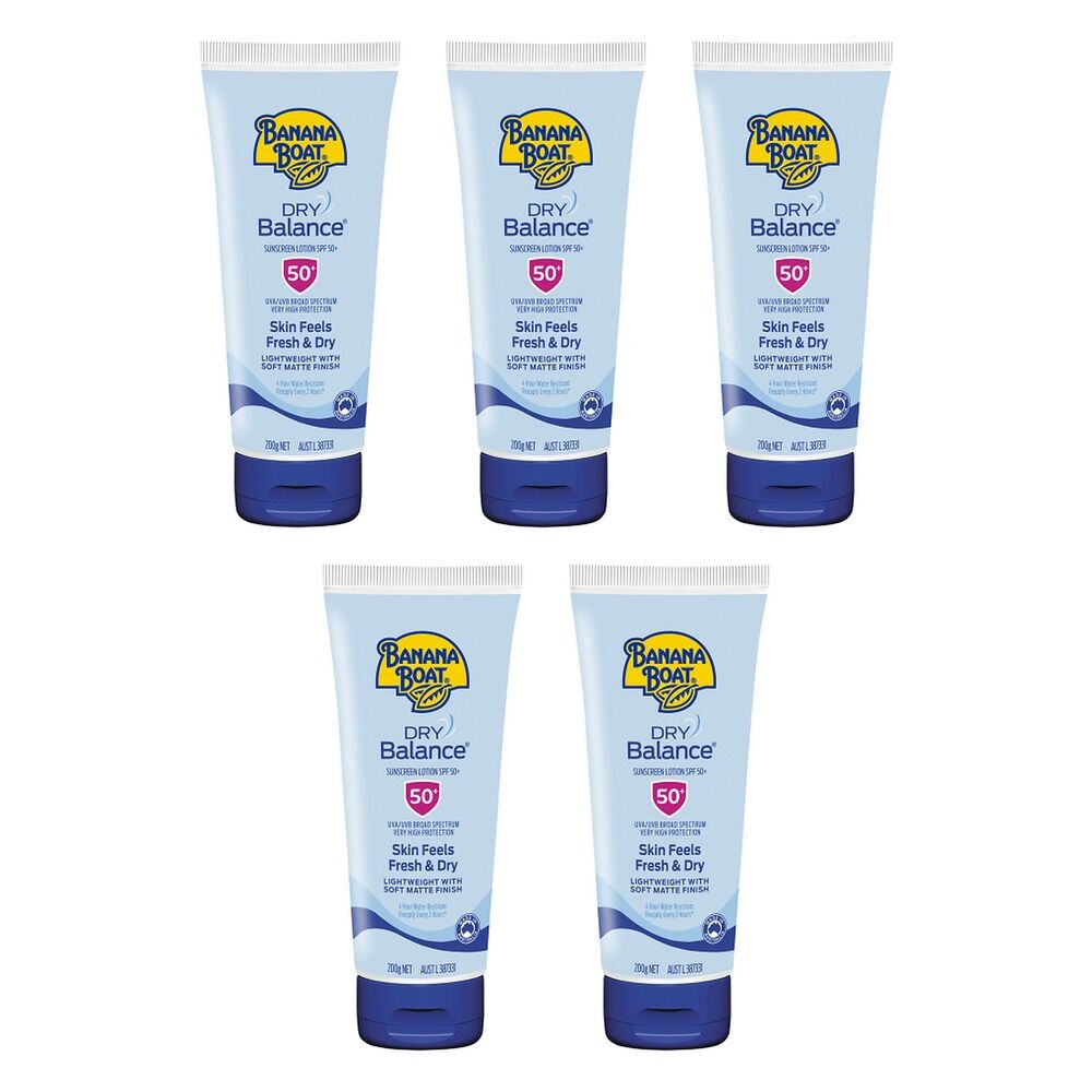 Banana Boat Dry Balance Sunscreen Lotion SPF 50+ 200g Pack of 5