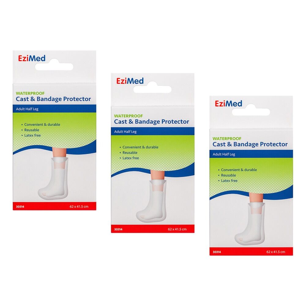 EziMed Adult Half Leg Cast Protector Pack of 3