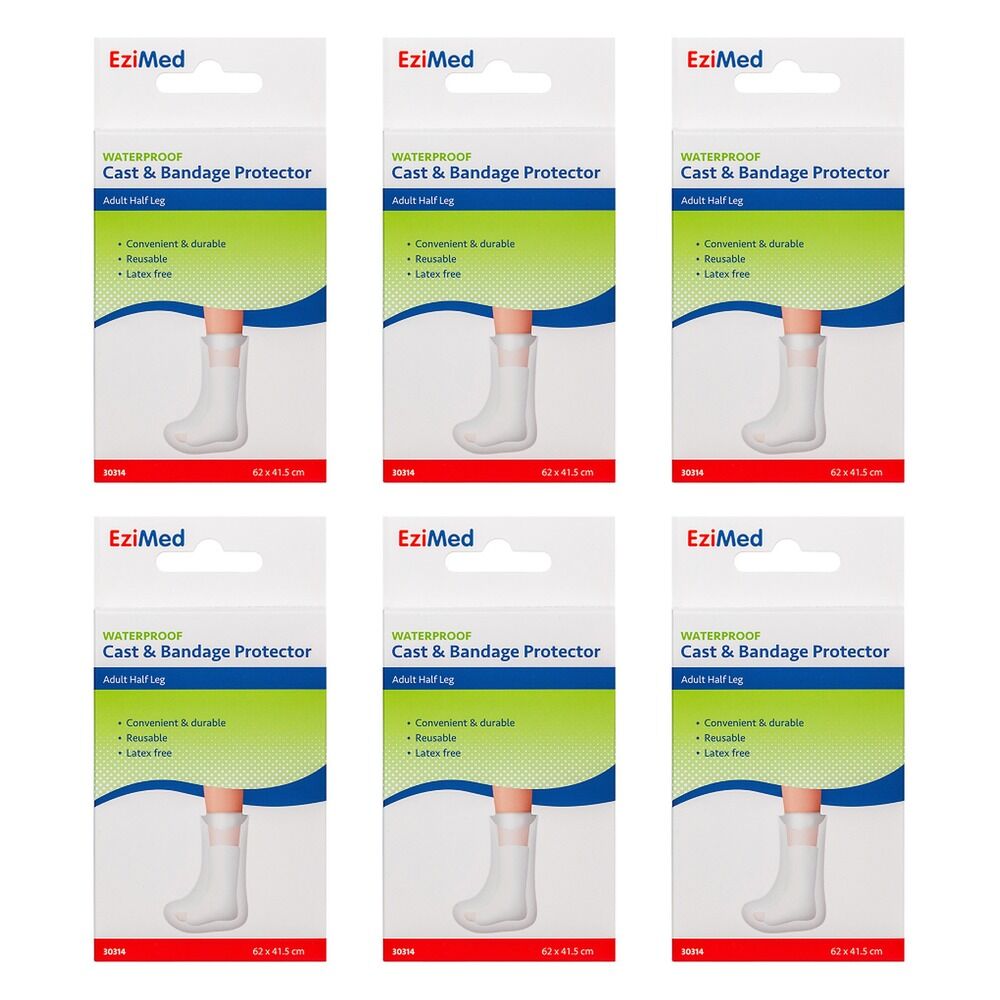 EziMed Adult Half Leg Cast Protector Pack of 6