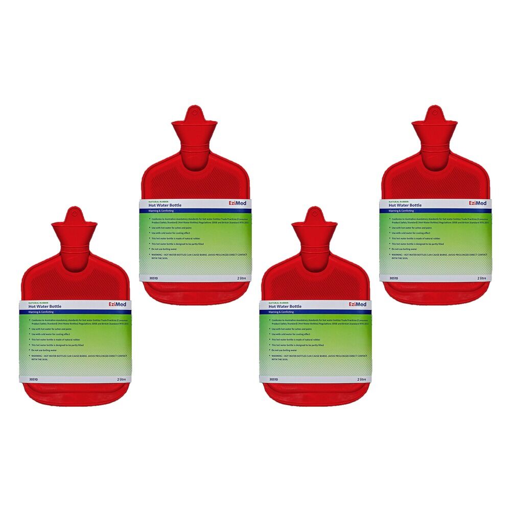 EziMed Hot Water Bottle Pack of 4