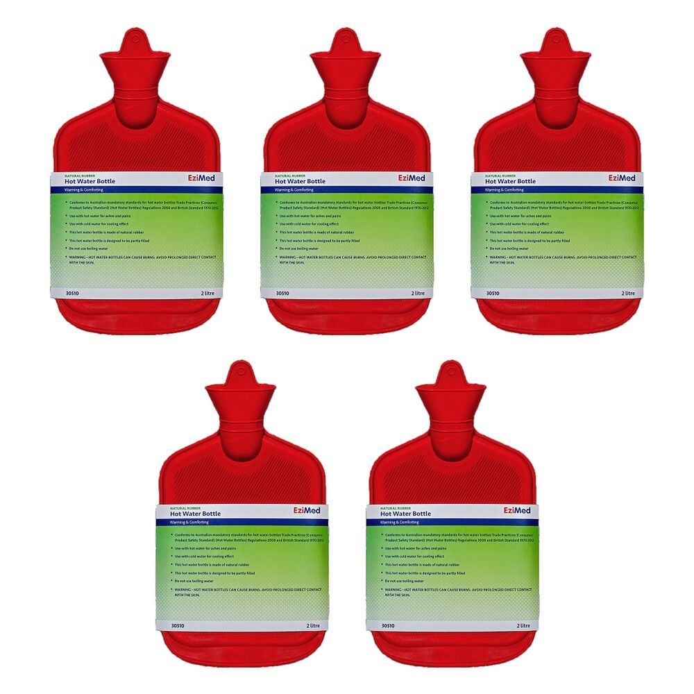 EziMed Hot Water Bottle Pack of 5