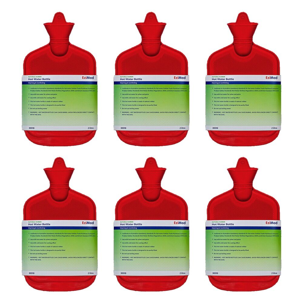 EziMed Hot Water Bottle Pack of 6