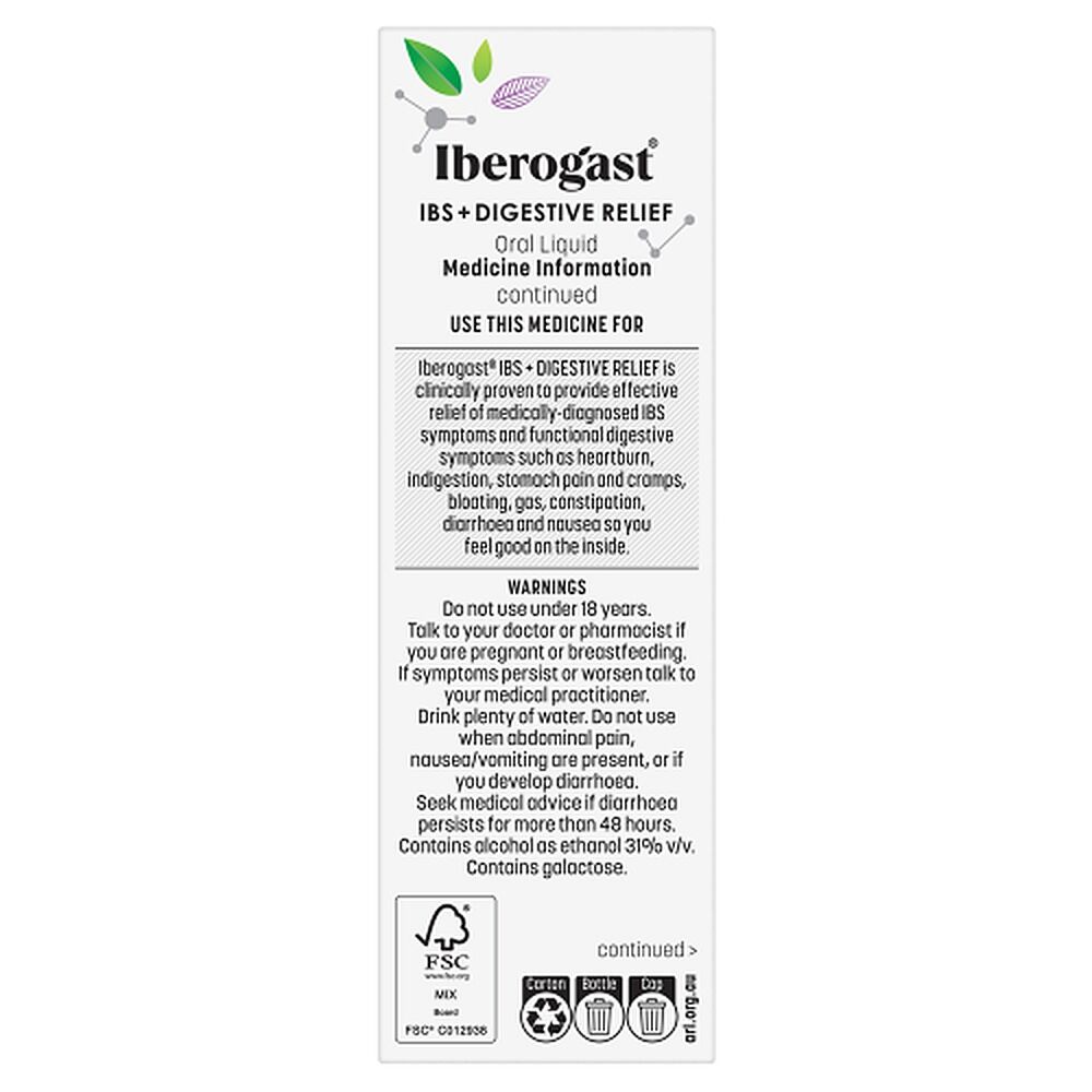 Iberogast IBS + Digestive Relief Oral Liquid 50mL