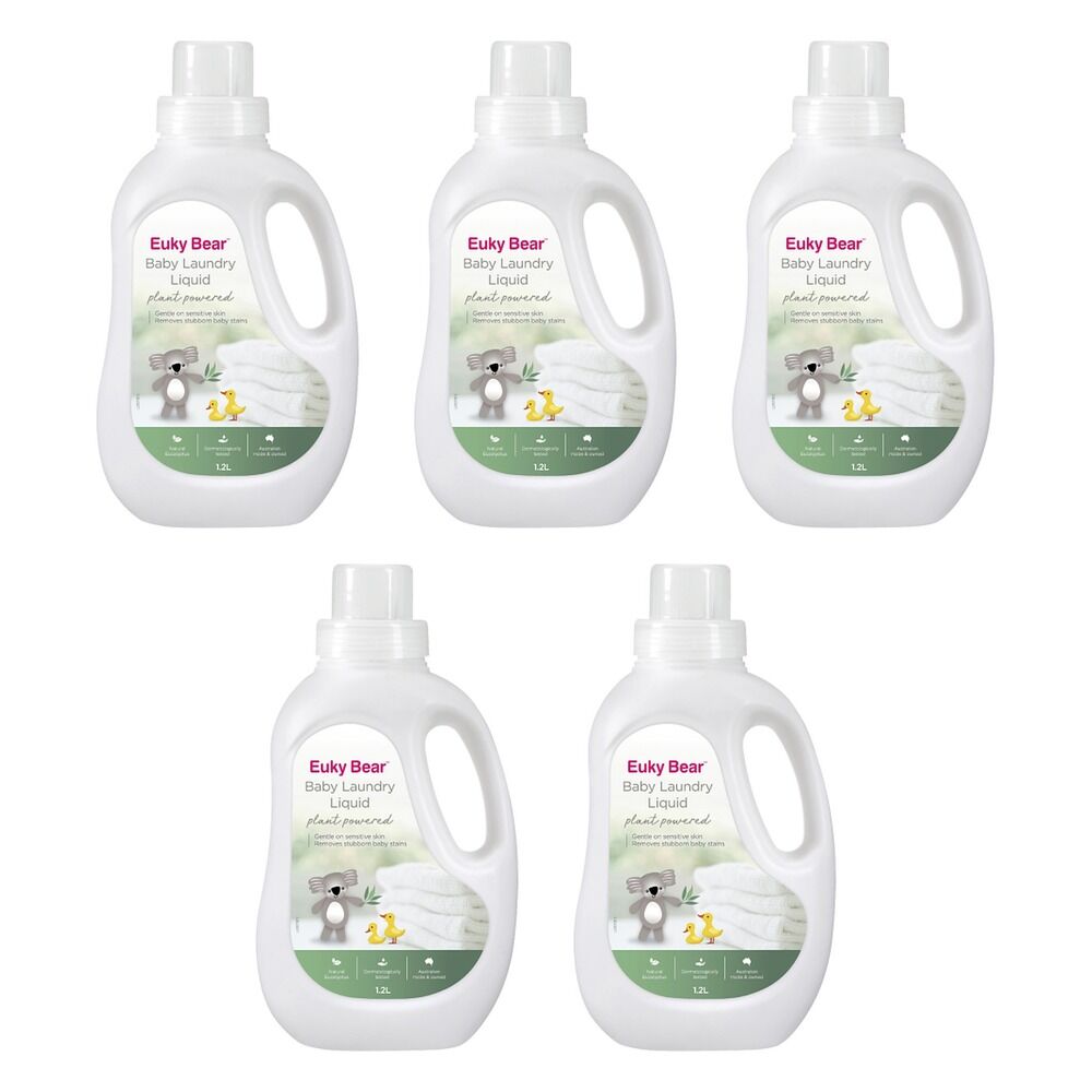 Euky Bear Baby Laundry Liquid 1.2L Pack of 5