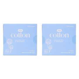 Pharmacy Health Cotton Tips 100 Pack x 6 Bundle of 2