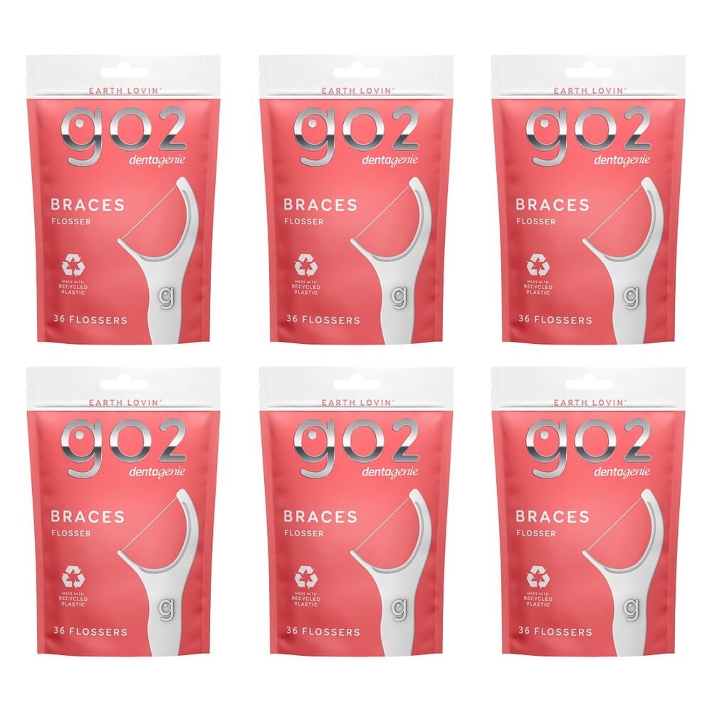 Dentagenie Braces Flossers 36 Pack Bundle of 6