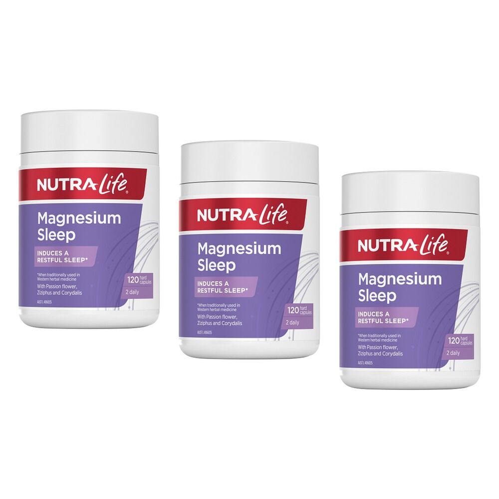 Nutra-Life Magnesium Sleep 120 Capsules Pack of 3