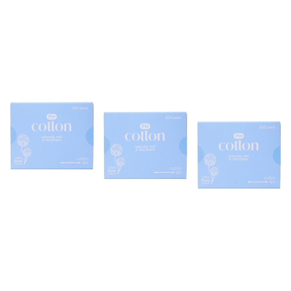 Pharmacy Health Cotton Tips 400 Pack x 6 Bundle of 3