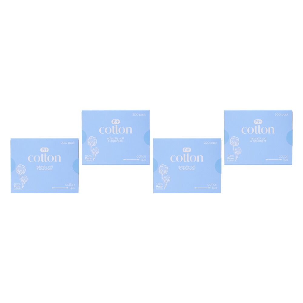 Pharmacy Health Cotton Tips 400 Pack x 6 Bundle of 4