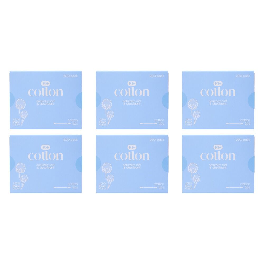 Pharmacy Health Cotton Tips 400 Pack x 6 Bundle of 6
