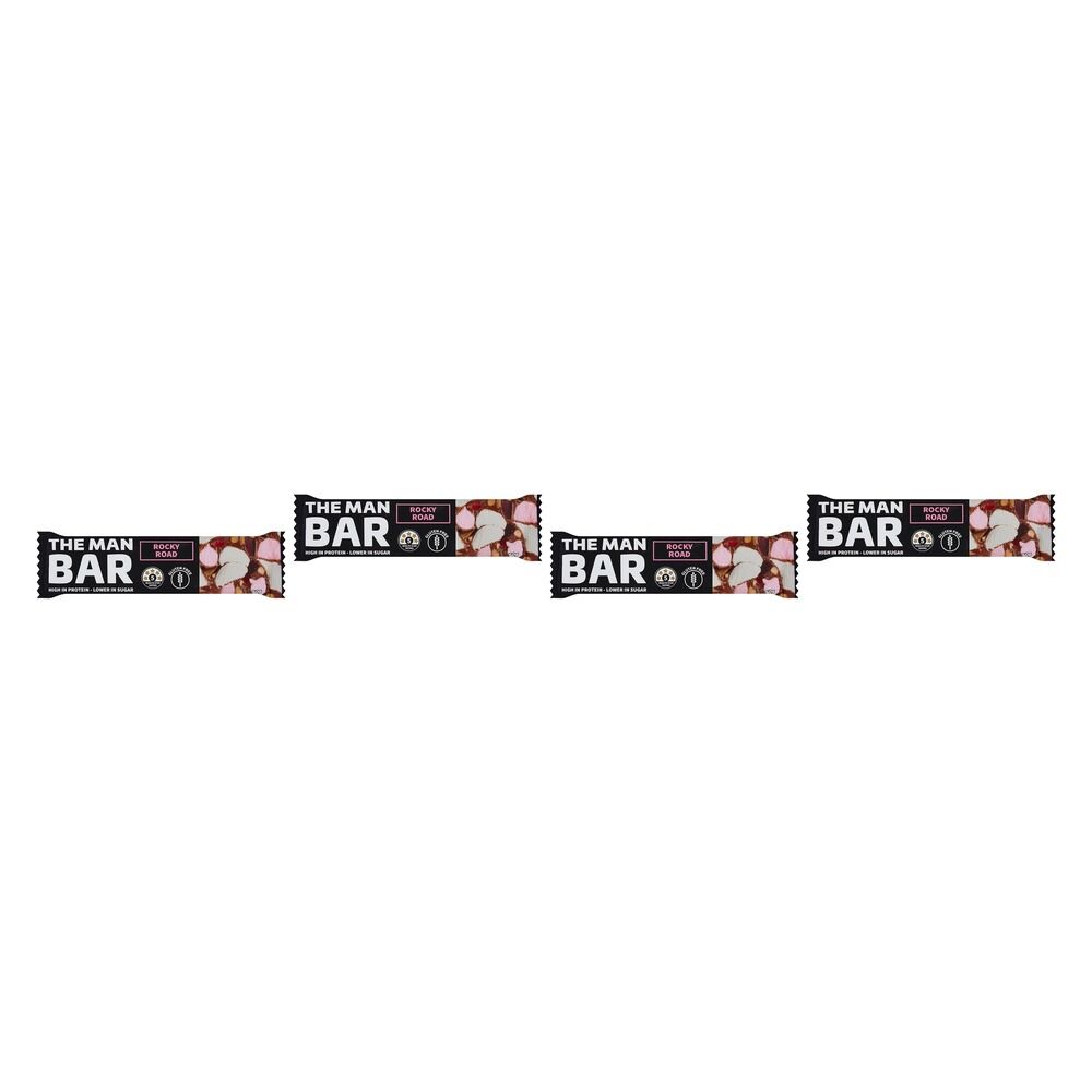 The Man Shake Rocky Road Bar 50g x 10 Bundle of 4