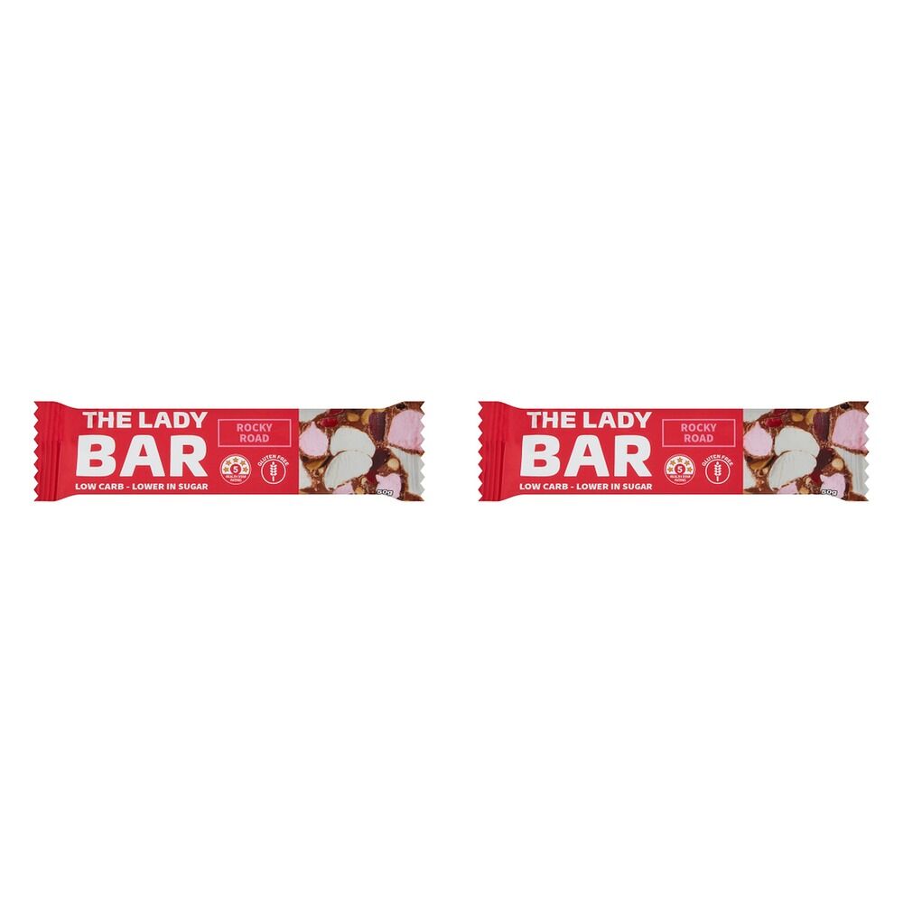 The Lady Bar Rocky Road 50g x 10 Bundle of 2