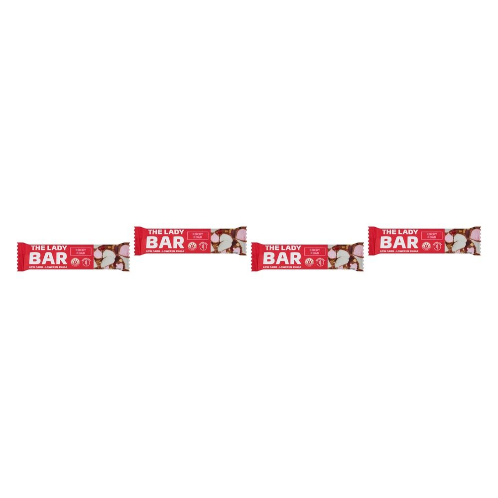 The Lady Bar Rocky Road 50g x 10 Bundle of 4