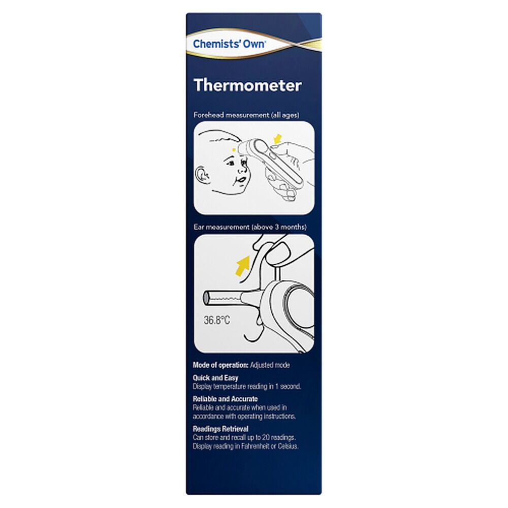 Chemists' Own Digital Infrared Forehead & Ear Thermometer
