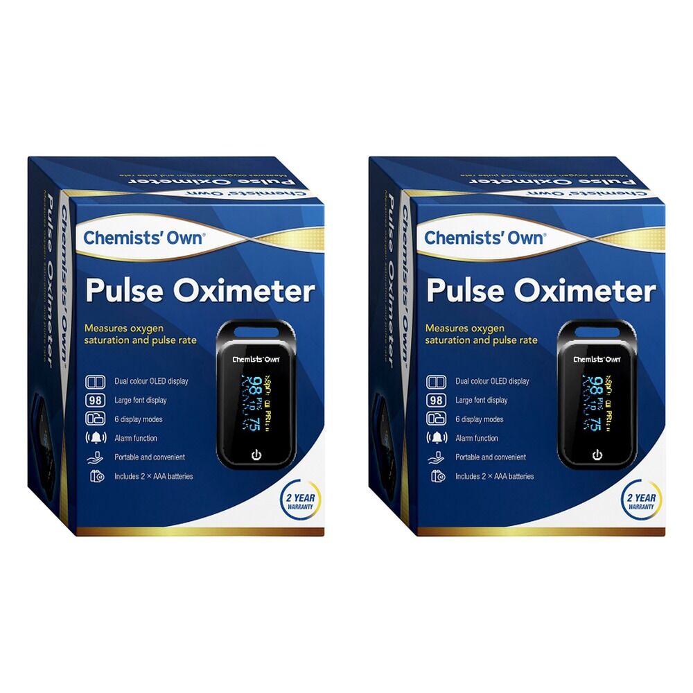 Chemists' Own Pulse Oximeter Pack of 2