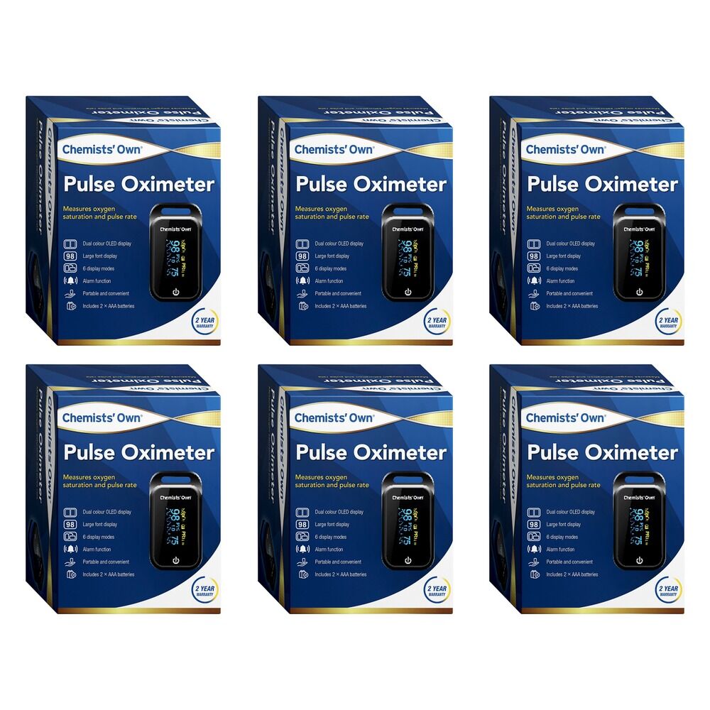 Chemists' Own Pulse Oximeter Pack of 6