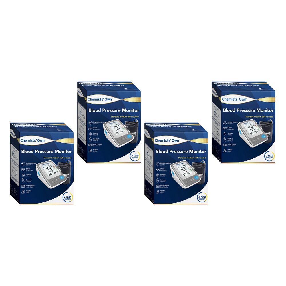 Chemists' Own Blood Pressure Monitor Pack of 4