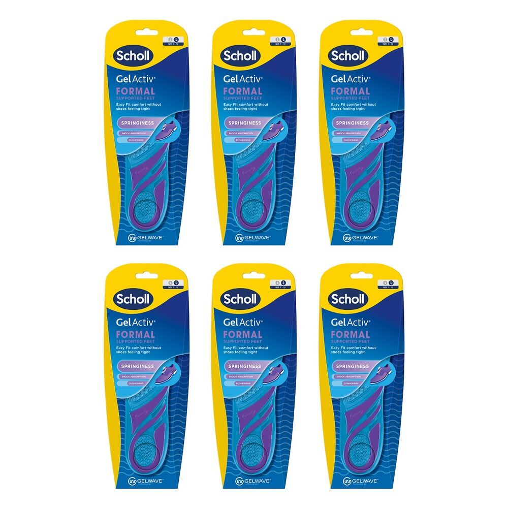 Scholl GelActiv Insole Formal Large Pack of 6