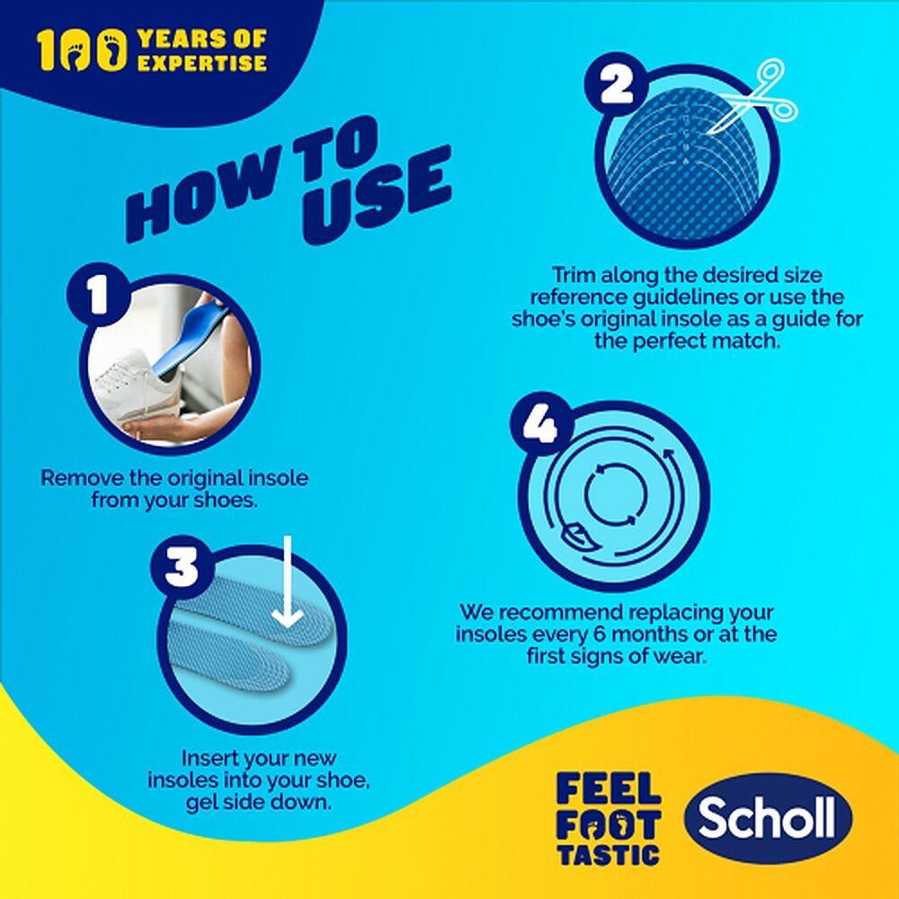 Scholl GelActiv Insole Formal Large
