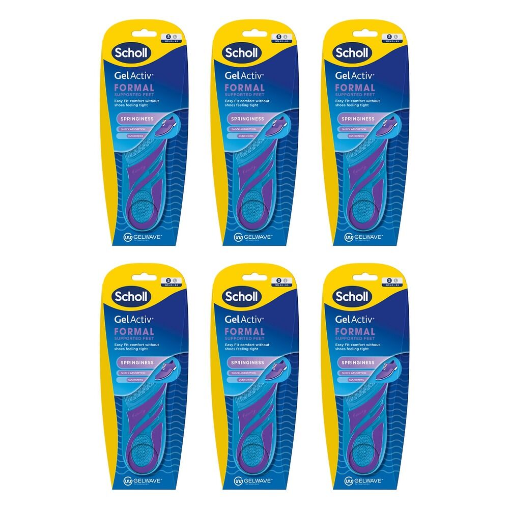 Scholl GelActiv Insole Formal Small Pack of 6