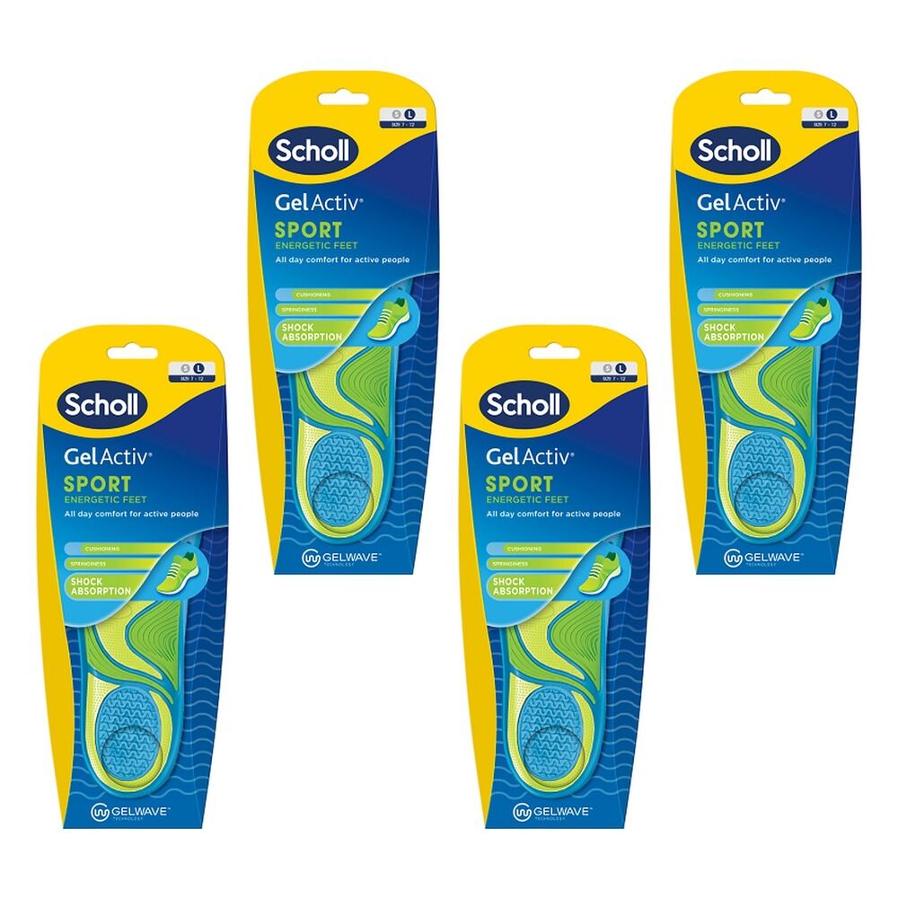 Scholl GelActiv Insole Sport Large Pack of 4