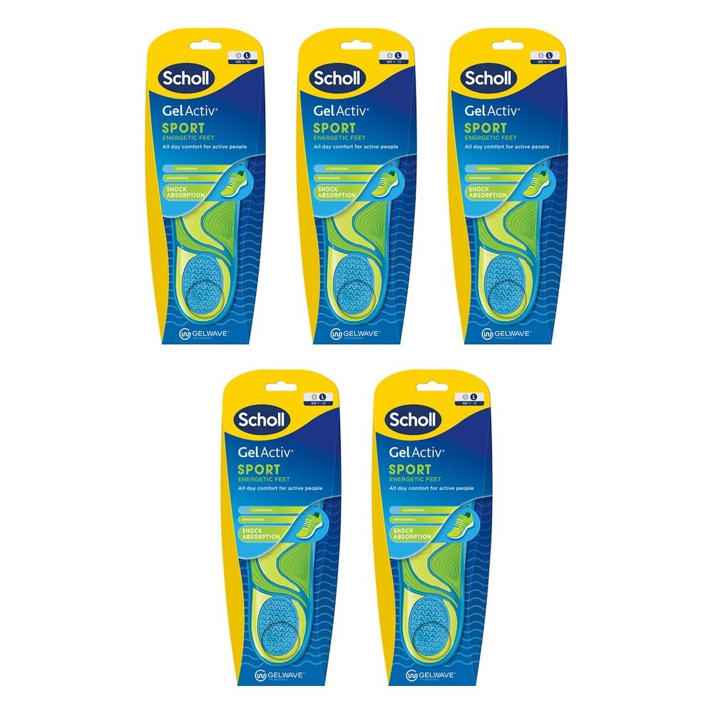 Scholl GelActiv Insole Sport Large Pack of 5