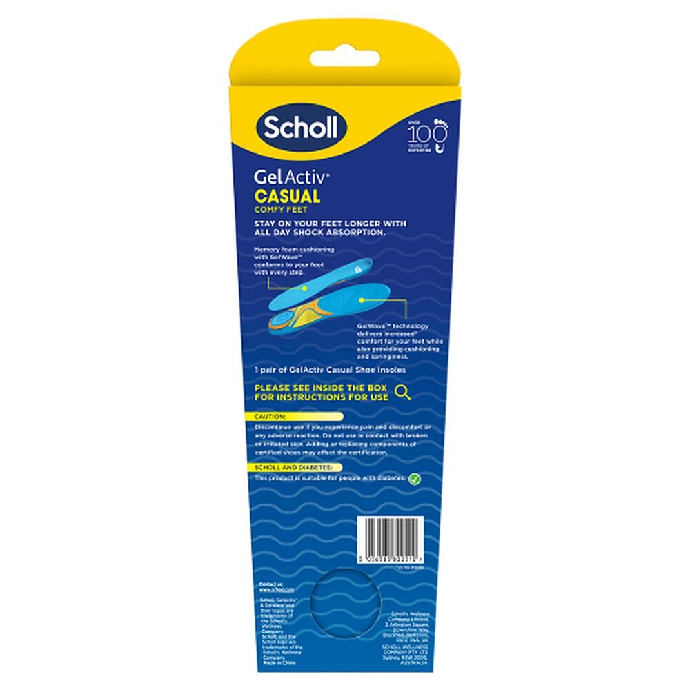Scholl GelActiv Insole Casual Large