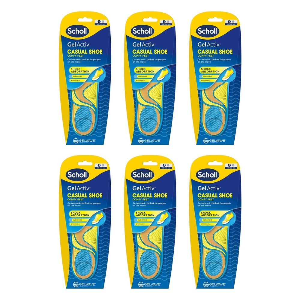 Scholl GelActiv Insole Casual Small Pack of 6