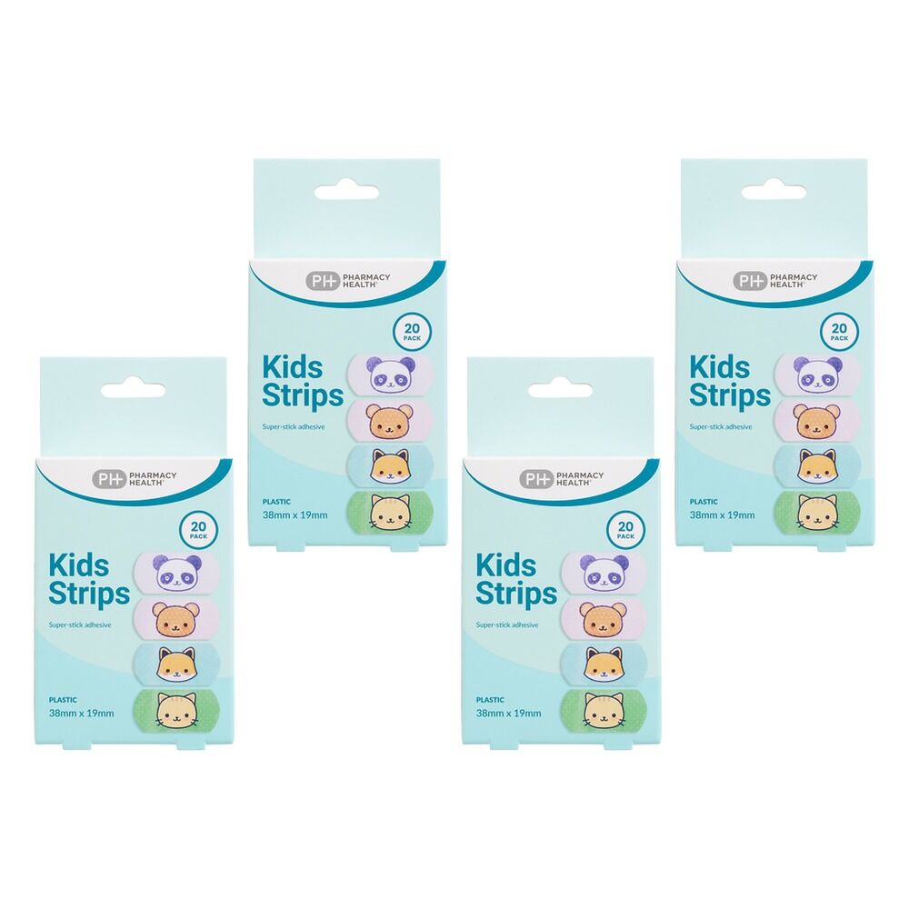 Pharmacy Health Kids Strips 20 Pack Bundle of 4