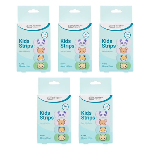 Pharmacy Health Kids Strips 20 Pack Bundle of 5