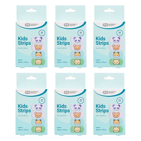 Pharmacy Health Kids Strips 20 Pack Bundle of 6