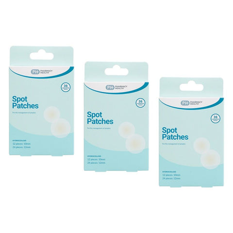 Pharmacy Health Spot Patches 36 Pack Bundle of 3