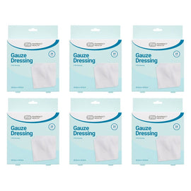 Pharmacy Health Gauze Dressing 10.2cm x 10.2cm 24 Pack Bundle of 6