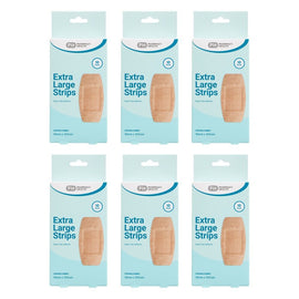Pharmacy Health Fabric Extra Large Strips 10 Pack Bundle of 6