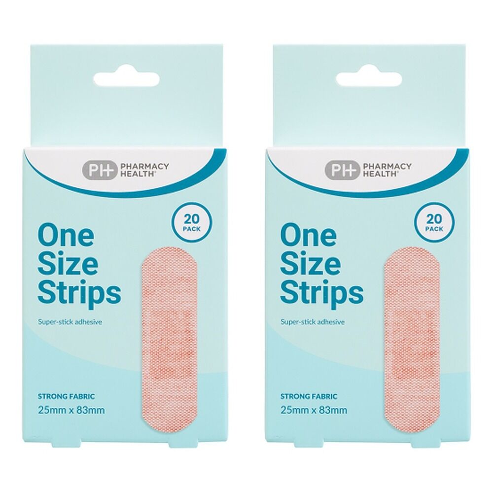 Pharmacy Health Fabric Strips 20 Pack Bundle of 2