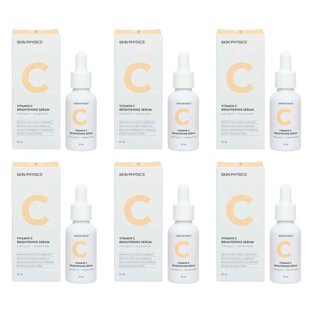 Skin Physics Vitamin C Brightening Serum 30mL Pack of 6