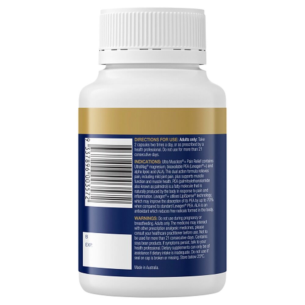 Bioceuticals Ultra Muscleze + Pain Relief 56 Capsules