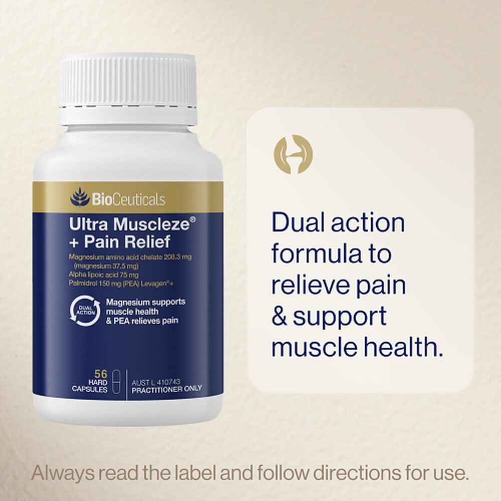 Bioceuticals Ultra Muscleze + Pain Relief 56 Capsules