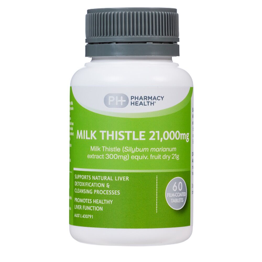 Pharmacy Health Milk Thistle 21000mg 60 Tablets