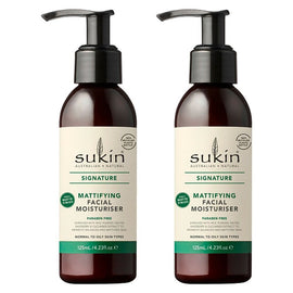 Sukin Signature Mattifying Facial Moisturiser 125mL Pack of 2