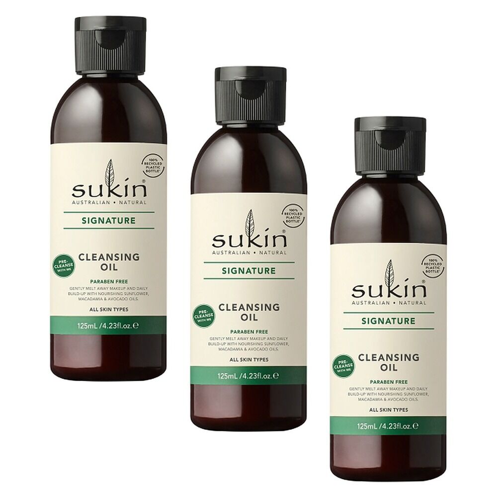 Sukin Signature Natural Cleansing Oil 125mL Pack of 3